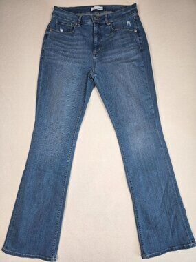 Loft Womens The Boot Bootcut Blue Denim Jeans Size 6